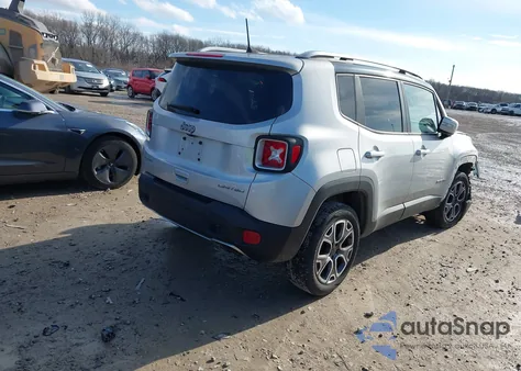 2018 Jeep Renegade Limited 4X4 из США, поврежденный, VIN ZACCJBDB1JPH43926